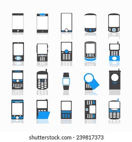 all phone with shadow