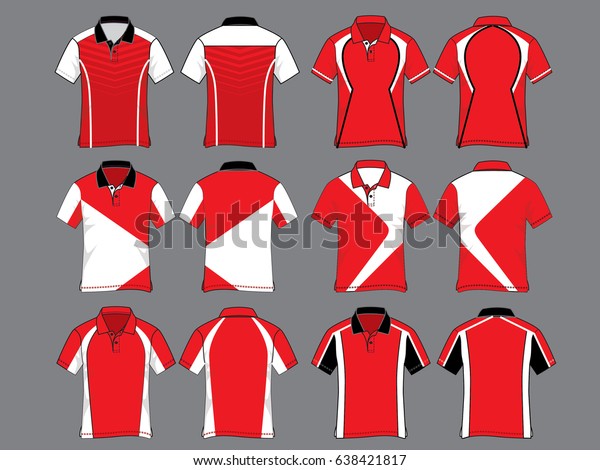 All Polo Shirt Design Vector On Stock Vector (Royalty Free) 638421817