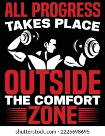 all progress takes place outside the comfort zone design