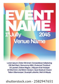All Purpose Gradient Background for Promotions. abstract gradient background event poster template vector illustration.
