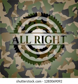 All right on camo texture