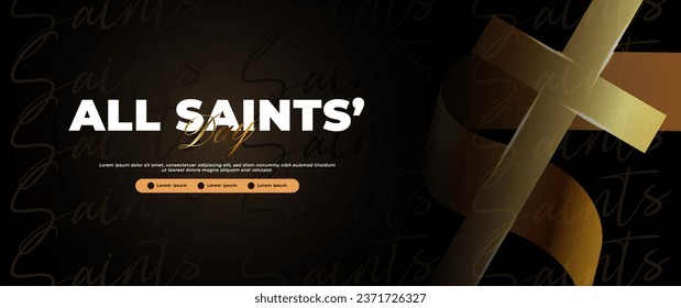 All Saints Day banner design, suitable for religious activities