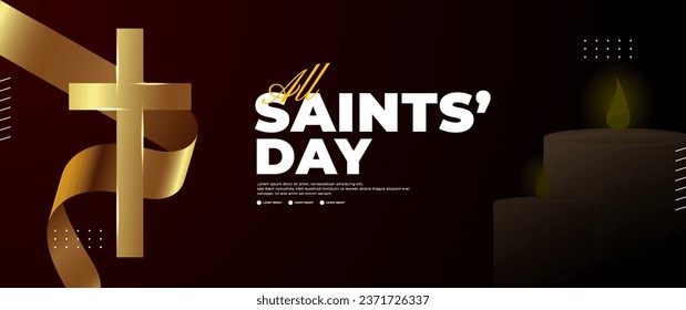 All Saints Day banner design, suitable for religious activities