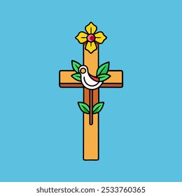 Cruz del Día de Todos los Santos con Pájaro de la Paz