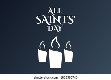 All Saints Day November 1 Holiday Stock Vector (Royalty Free ...