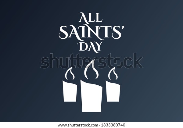 All Saints Day November 1 Holiday Stock Vector (Royalty Free) 1833380740