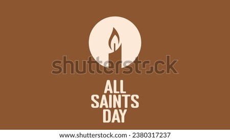All Saints Day. November 1.Template for banner, greeting card, poster background. Vector illustration