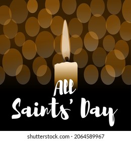 All Saints Day Theme Illustration Vector Stock Vector (Royalty Free ...