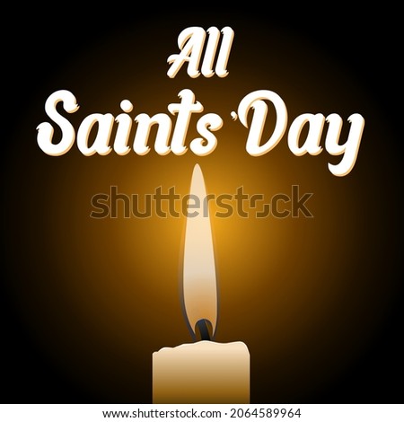 All saints day theme illustration. Vector illustration. Suitable for Poster, Banners, campaign and greeting card.