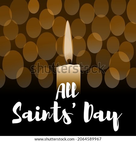 All saints day theme illustration. Vector illustration. Suitable for Poster, Banners, campaign and greeting card.