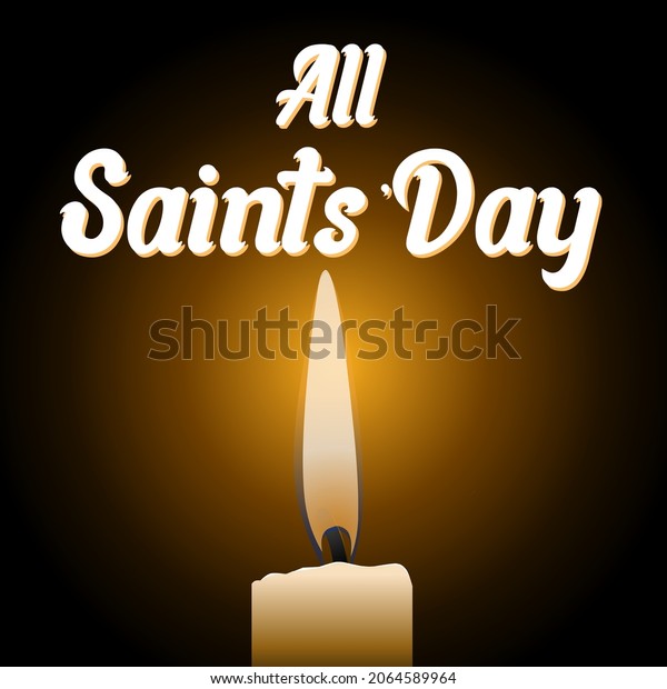 All Saints Day Theme Illustration Vector Stock Vector (Royalty Free ...