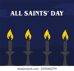 All Saints Day Vector illustration