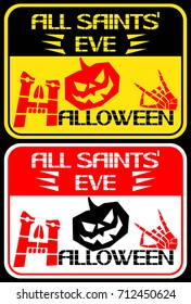 All Saints' Eve.
A poster dedicated to the merry world holiday of all nations.