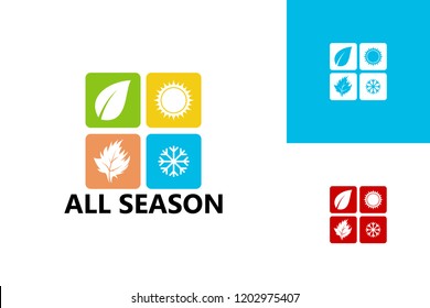 All Season Logo Template Design Vector, Emblem, Design Concept, Creative Symbol, Icon