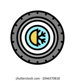 all season tires color icon vector. all season tires sign. isolated symbol illustration