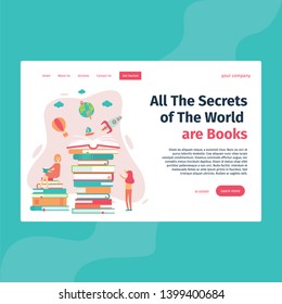 ALL THE SECRETS OF THE WORD, perfect for landing page, web header, feature, presentation, etc. suitable for Ebooks Online, Education, Course and many more 
