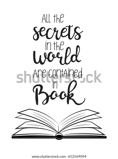 All Secrets World Contained Book Vector Stock Vector (Royalty Free ...