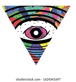 all seeing eye eps 10
