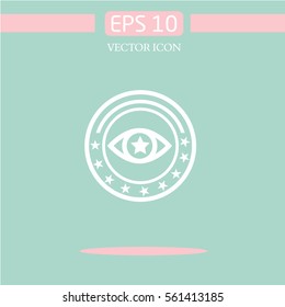 All Seeing eye  logo. icon logo design. graphic image. simple icon for web