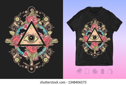 991 All seeing eye poster Images, Stock Photos & Vectors | Shutterstock