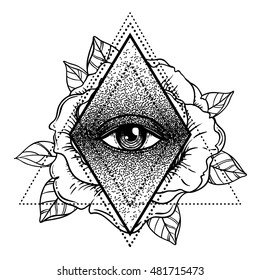 Similar Images, Stock Photos & Vectors of Blackwork tattoo flash. All ...