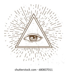 All seeing eye symbol