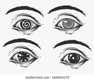 All seeing eye symbol.
Alchemy, religion, spirituality, occultism, tattoo art.