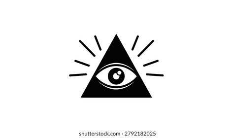 The all seeing eye in triangle