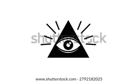 The all seeing eye in triangle