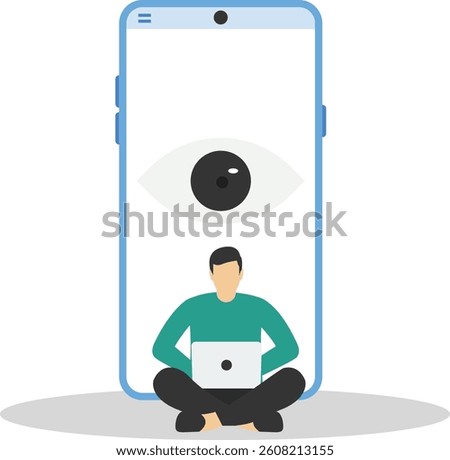 All seeing surveilence camera watching you

