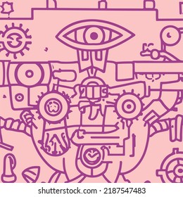 The all seeing-eye abstract background