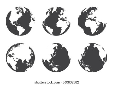 All side around the world . flat design