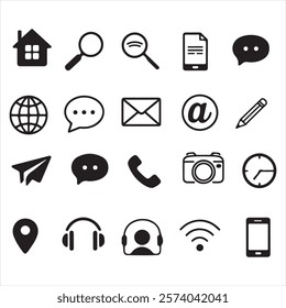 All Silhouette icon vector style design 