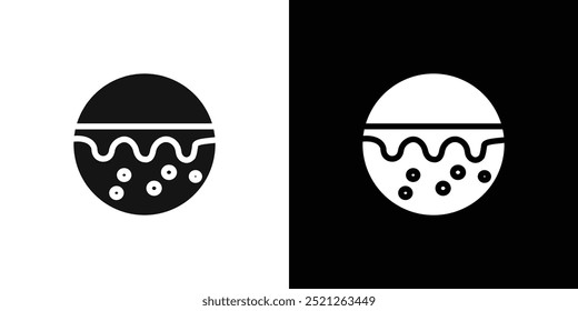 für alle Skin-Typen Symbol Flache Linie