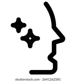 for all skin types icon simple flat icon vector symbol