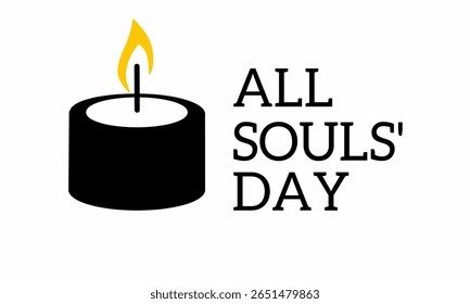 Dia de Almas ao fundo. para honrar e lembrar os mortos. Com velas.