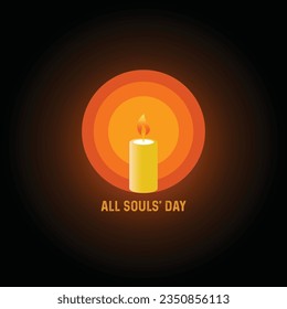 All Souls' Day. All soul's day theme illustration. Vector illustration. Suitable for Poster, Banners, campaign and greeting card.