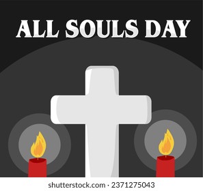 All Souls Day Vector Illustration