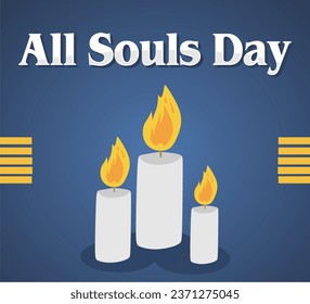 All Souls Day Vector Illustration