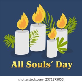 All Souls Day Vector Illustration