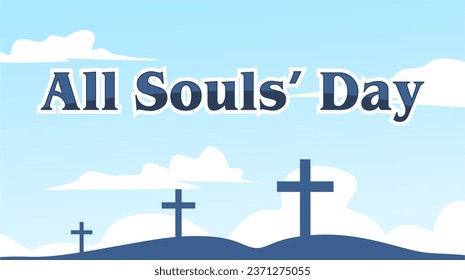 All Souls Day Vector Illustration