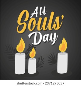 All Souls Day Vector Illustration