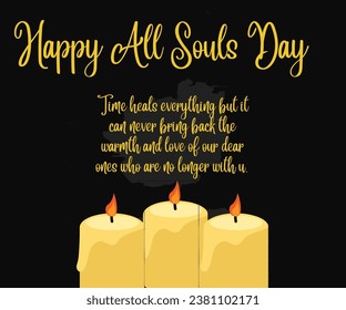 All Souls Day vector,flyer, greeting, event, background,card, Instagram post, Christian,