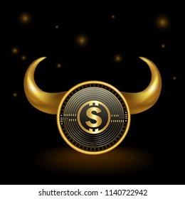 All Sports Cryptocurrency Coin Bull Market Background