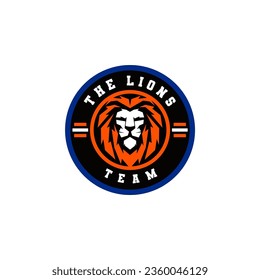 All Sports Lion Head Logo Template Vector