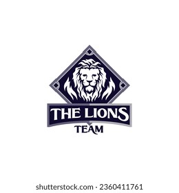 All Sports Lion Head Logo Template Vector