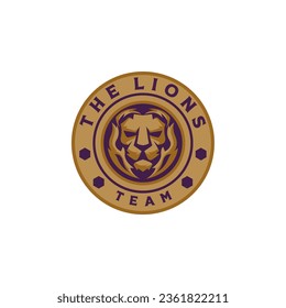 All Sports Lion Head Logo Template Vector