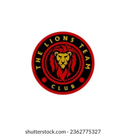 All Sports Lion Head Logo Template Vector