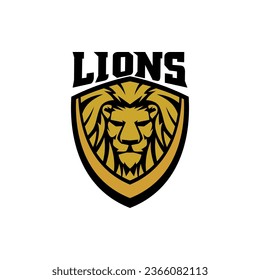 All Sports Lion Head Logo Template Vector