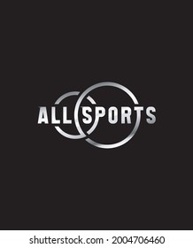 All Sports Modern Creative Vector Logo Template 